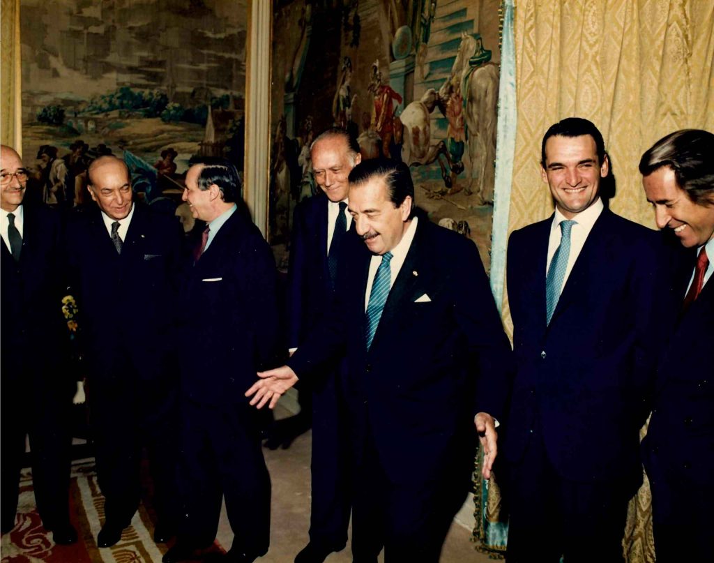 Visita Raúl Alfonsín, presidente de Argentina